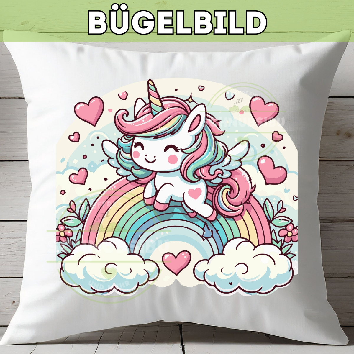 Bügelbild Einhorn Nr. 1